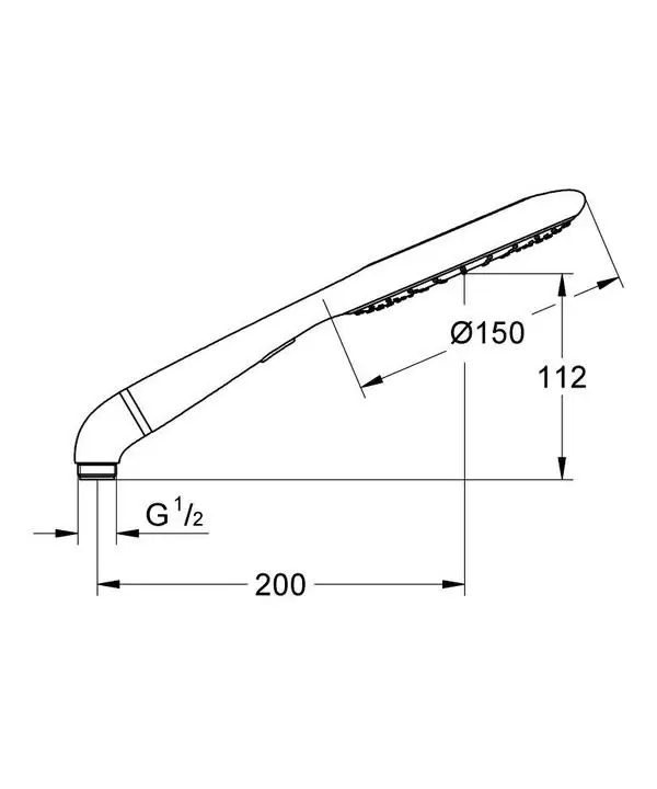 Лейка для душа GROHE Rainshower красный 27443000 181812