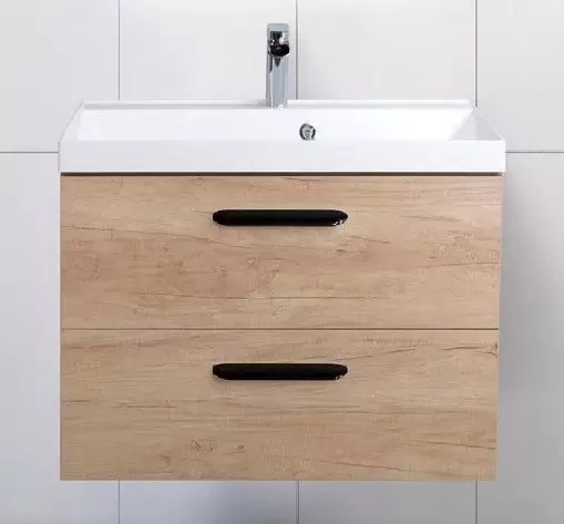 База под раковину подвесная с выкатными ящиками Rovere Nebrasca Nature AURORA-600-2C-SO-RNN Belbagn