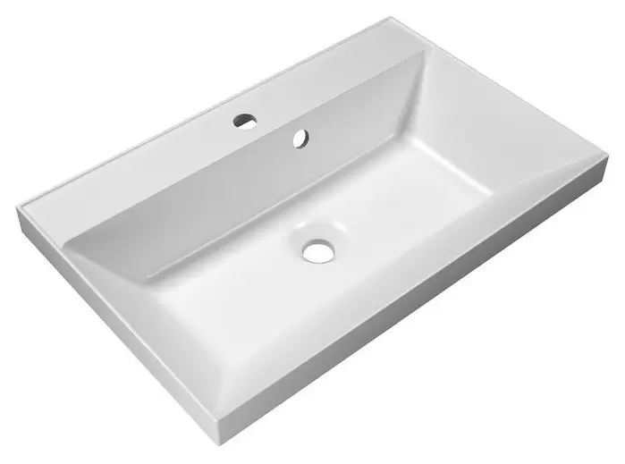 Раковина из искусственного мрамора 700х450х154 мм BB700/450-LV-MR-AST Belbagno