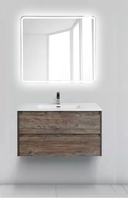 База под раковину подвесная с выкатными ящиками Pino Pasadena KRAFT-900-2C-SO-PP Belbagno