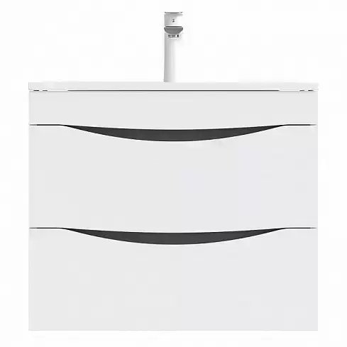 Тумба-умывальник подвесная, 60 см, белая, Cloud, CLO60W0i95K