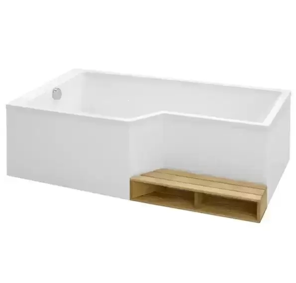Ванна BAIN-DOUCHE NEO левосторонняя /180х90/70/ (бел) E6D004L-00 J. Delafon