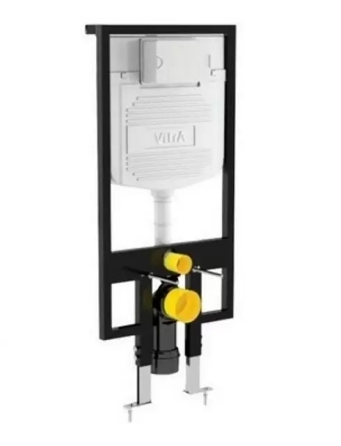 Комплект инсталляция 748-5800-01 с черной стеклянной клавишей Loop 740-1101 Vitra