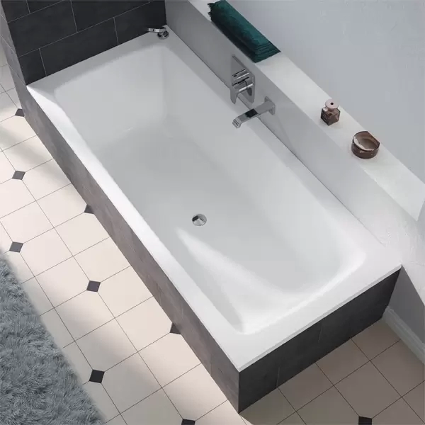 Ванна, серия CAYONO DUO, mod.724, размер 1700*750*410 мм, Easy Clean, alpine white, без ножек
