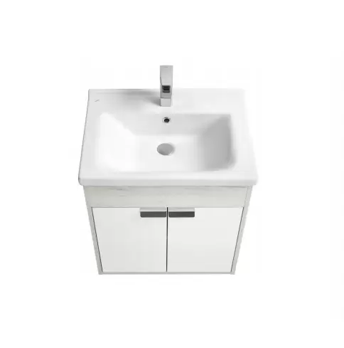 Комплект мебели Флай 60 белый/дуб крафт с ножками Акватон