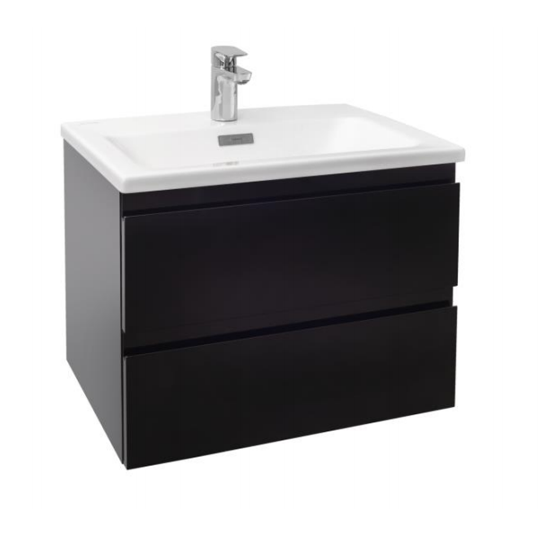 Тумба для раковины 60 см, цвет блестящий черный MADELEINE EB2052-J52