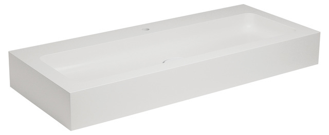 Умывальник из минерального литья 1250x155x525мм, с отверстием для смес Edition 300 30370310001