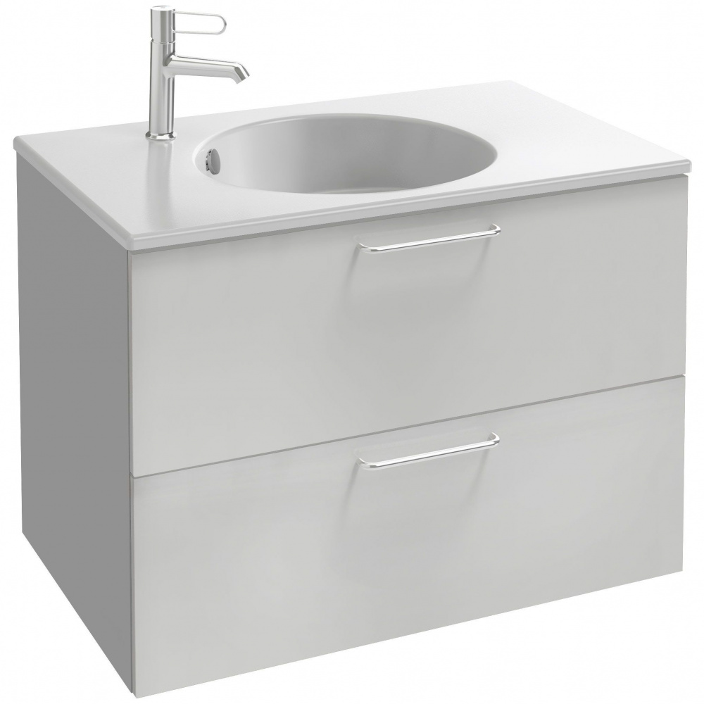 Тумба для раковины EXAW112-Z ODEON RIVE GAUCHE EB2522-R5-N18 два ящика, ручки хром 80 (белый)