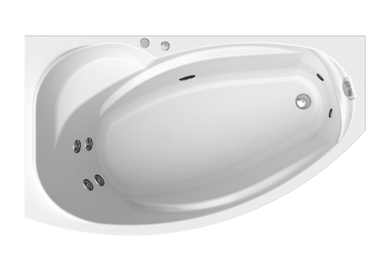 Ванна с гидромассажем София 1690х990 левая (КЛАССИК),пан+каркас+слив-пер+плт 2-75-2-1-0-223