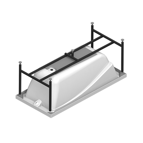 Ванна с гидромассажем Фелиция 160х75 (КЛАССИК),панель СКАНД,карк,слив-пер 2-75-2-0-9-204