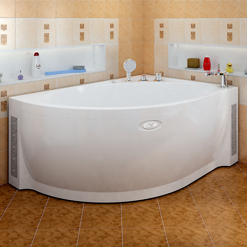 Ванна с гидромассажем Мелани правая (КЛАССИК),панель/каркас/сл-п 2-75-2-2-0-212