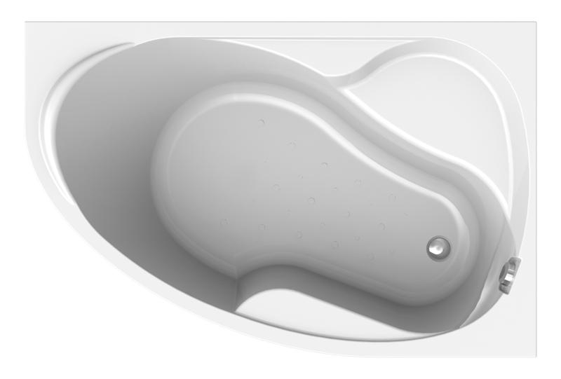 Ванна Амелия правая акриловая 1-01-0-2-1-017