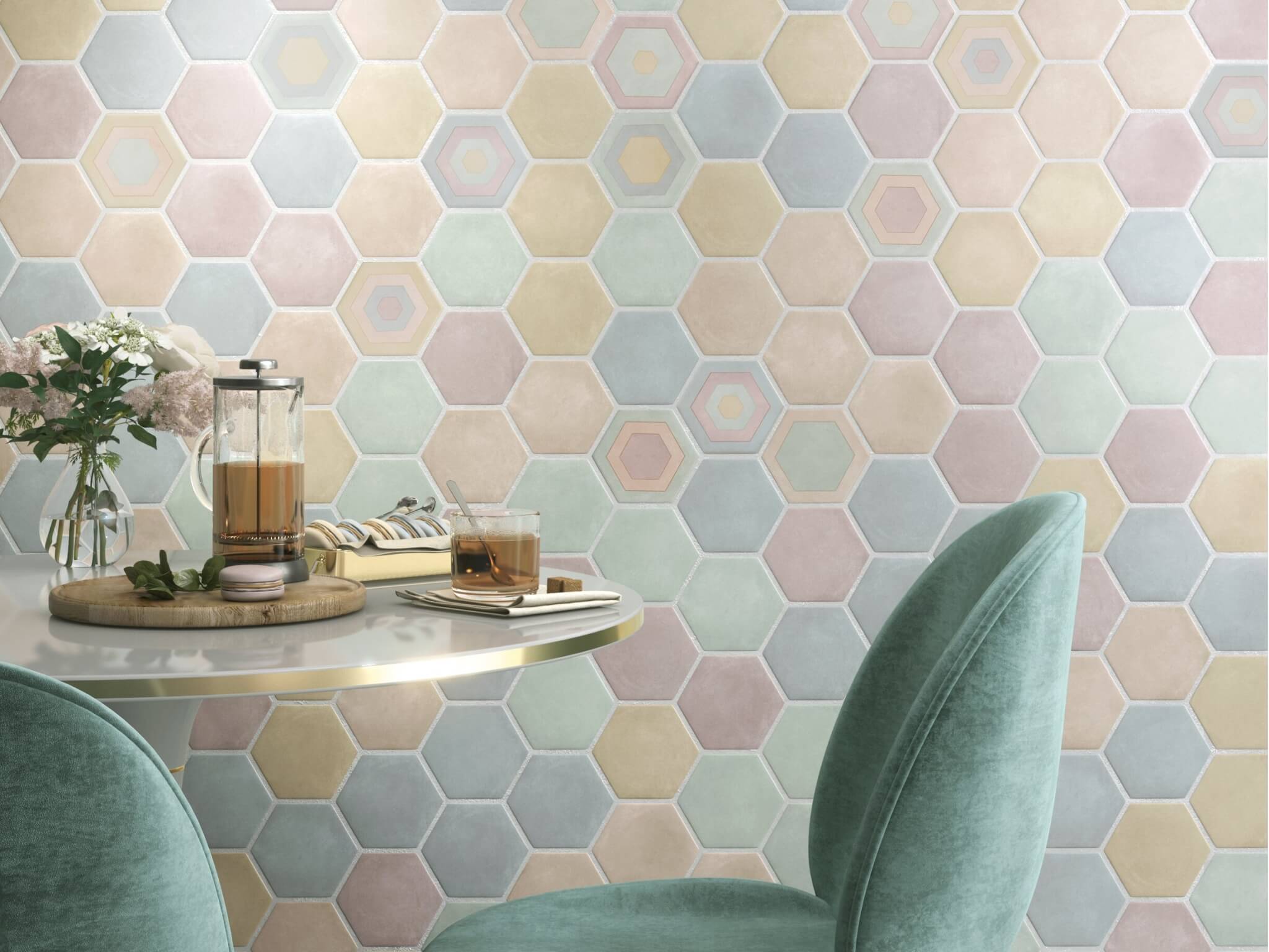 бертран керама марацци. плитка бонита в интерьере ванной фото.