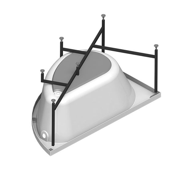 Ванна Бергамо 168х100, правая 2-01-0-2-1-215
