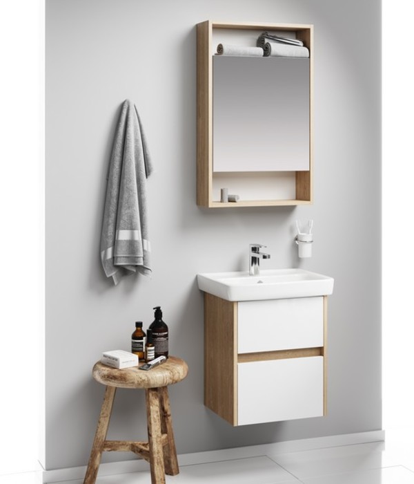 Тумба - умывальник подвесная Сити , цвет дуб балтийский CI0105DB