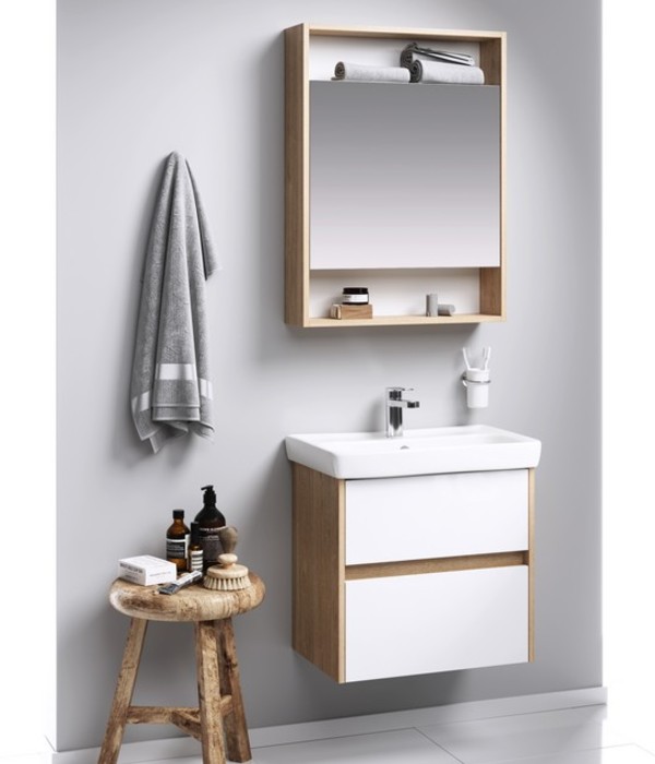 Тумба - умывальник подвесная Сити , цвет дуб балтийский CI0106DB