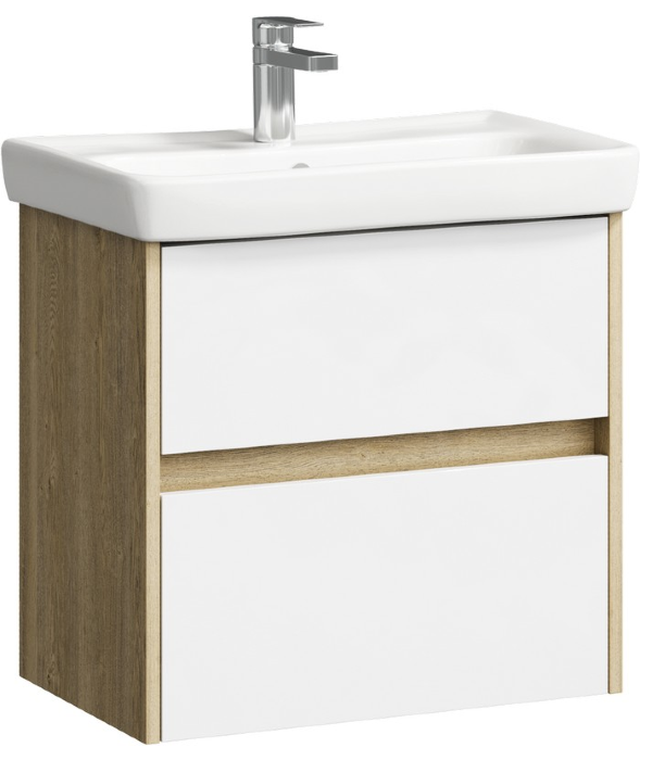 Тумба - умывальник подвесная Сити , цвет дуб балтийский CI0106DB