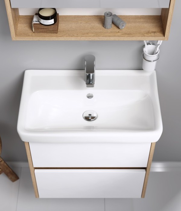 Тумба - умывальник подвесная Сити , цвет дуб балтийский CI0106DB