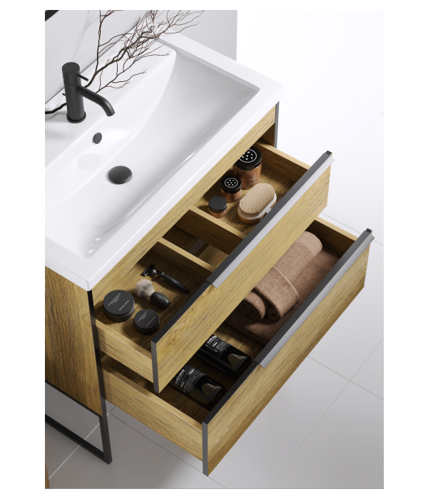 Тумба - умывальник Fargo, цвет дуб балтийский, FRG0110DB