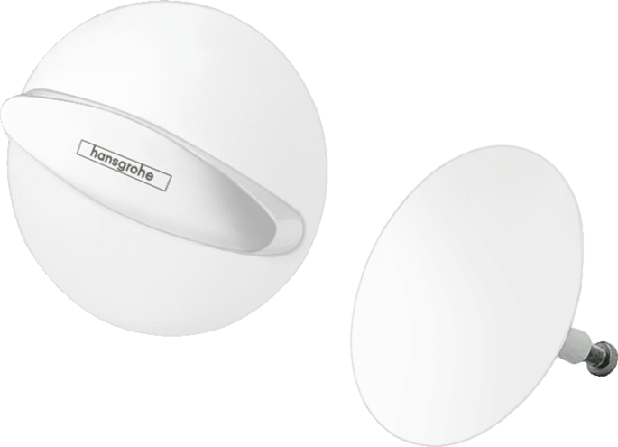 Внешняя часть набора для слива и перелива Flexaplus матовый белый, HG 58185700