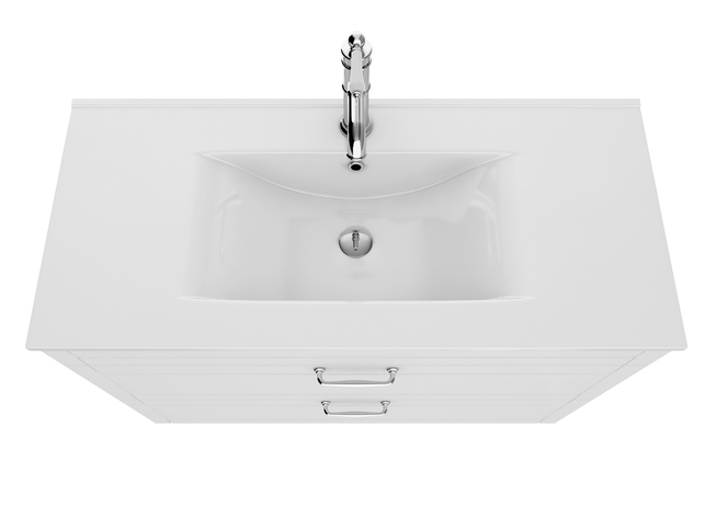 Тумба с умывальником 100 см Oxford OXF10W1i95K напольная, белая