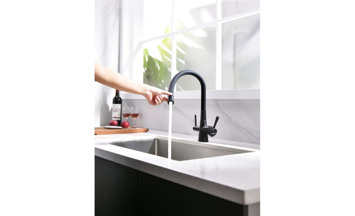 Смеситель для кухни с подключением к фильтру с питьевой водой Comfort LM3075BL