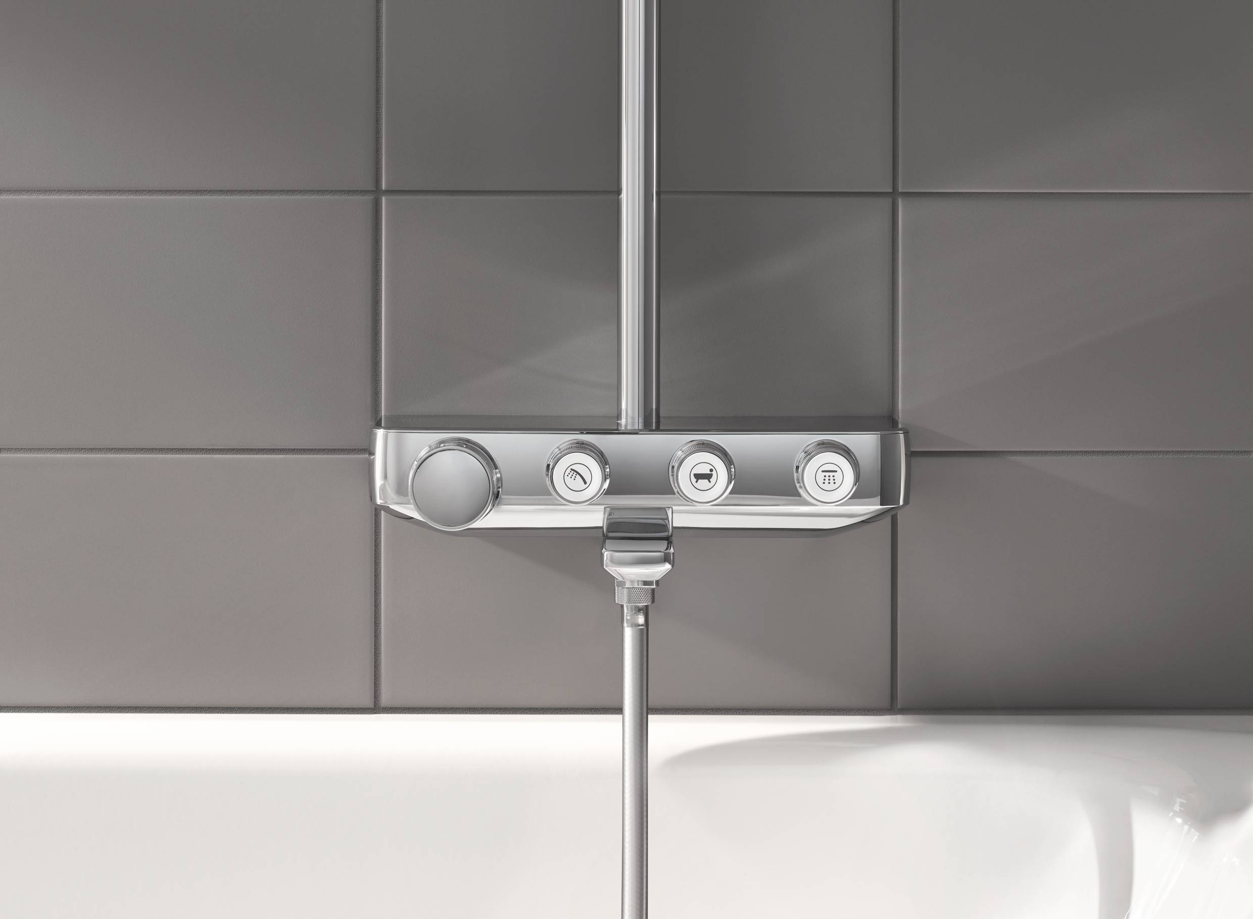 Душевая система с термостатом для ванны, Grohe 26510000 Euphoria SmartControl 260 MONO хром