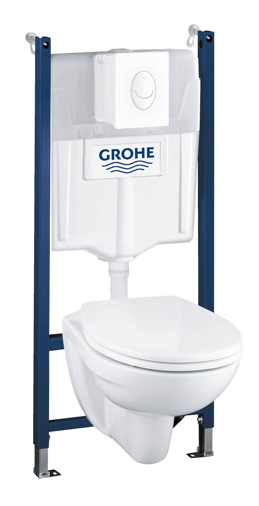 Комплект с подвесным унитазом и панелью смыва Skate Air, GROHE Solido, 39116000