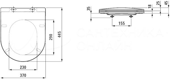 Унитаз подвесной ПЭК Pro Rimless + инсталляция+кнопак+сиденье 8.6996.6.000.000.R Laufen