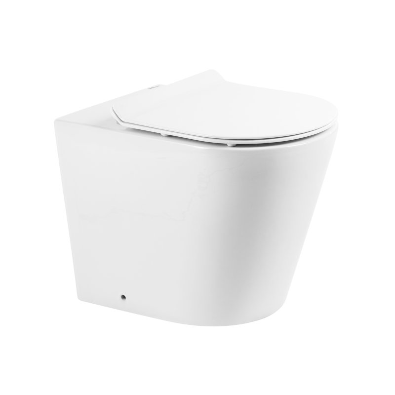 Чаша приставного унитаза FLAY-R BB1003CBR BelBagno