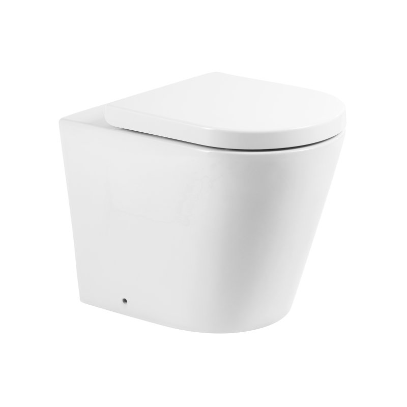 Чаша приставного унитаза FLAY-R BB1003CBR BelBagno