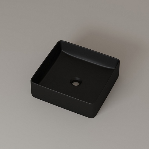 Умывальник накладной чёрный матовый Slide SLIBM01i27 IDDIS