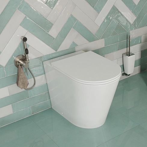 Унитаз приставной безободковый Calipso CALRDSEi26 IDDIS