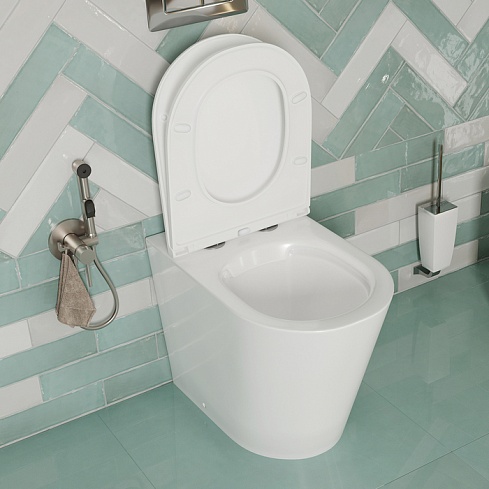 Унитаз приставной безободковый Calipso CALRDSEi26 IDDIS