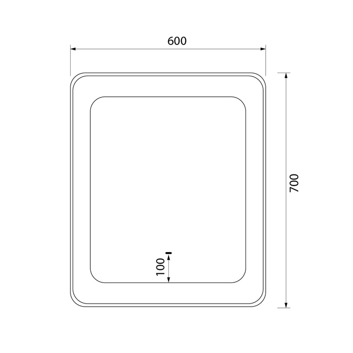 Зеркало с подсветкой Esper 60 см ESP6000i98 IDDIS