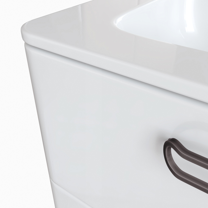 Тумба напольная с умывальником Brick 60 см белая BRI60WFi95K IDDIS