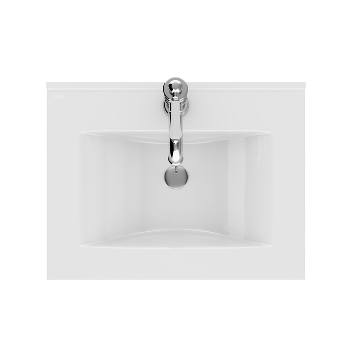 Тумба с умывальником Oxford напольная 60 см белая OXF60W0i95K IDDIS