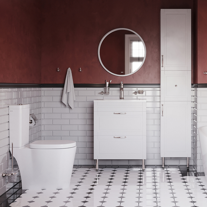 Тумба с умывальником Oxford напольная 60 см белая OXF60W0i95K IDDIS