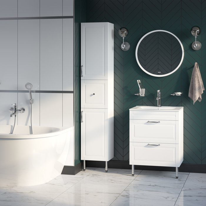 Тумба с умывальником Oxford напольная 60 см белая OXF60W0i95K IDDIS