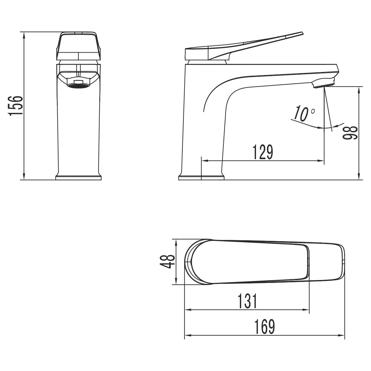 Смеситель для раковины Bronx LM3706GM Lemark