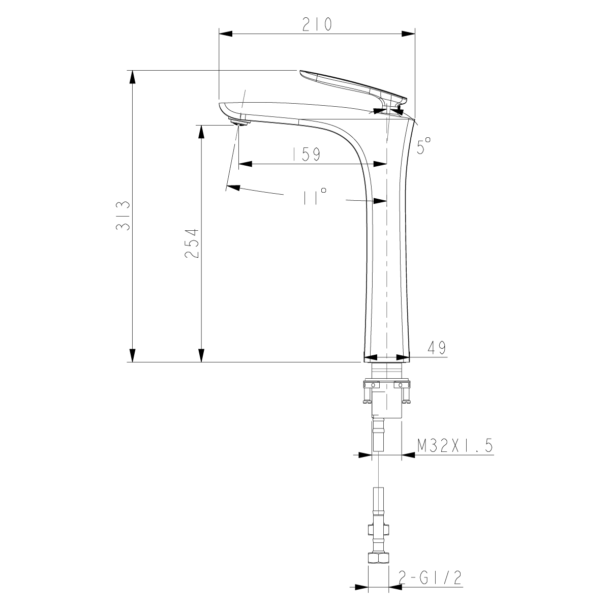Смеситель для раковины Bellario LM6809C Lemark