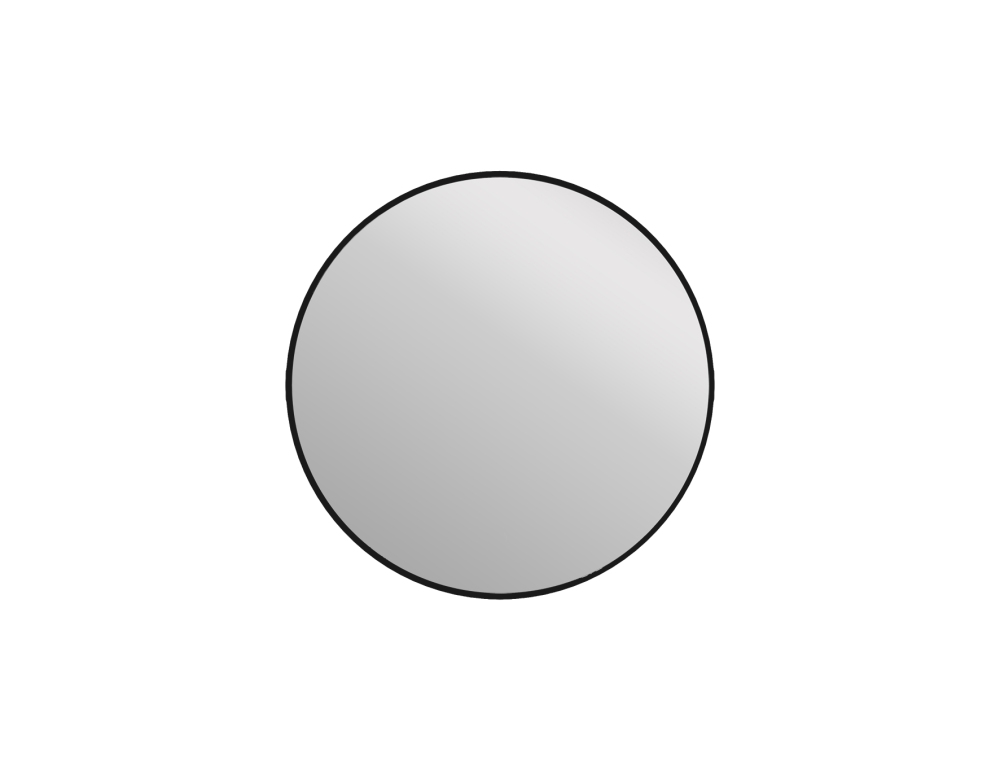 Зеркало ECLIPSE smart 60x60 с подсветкой круглое в черной рамке 64146 Cersanit