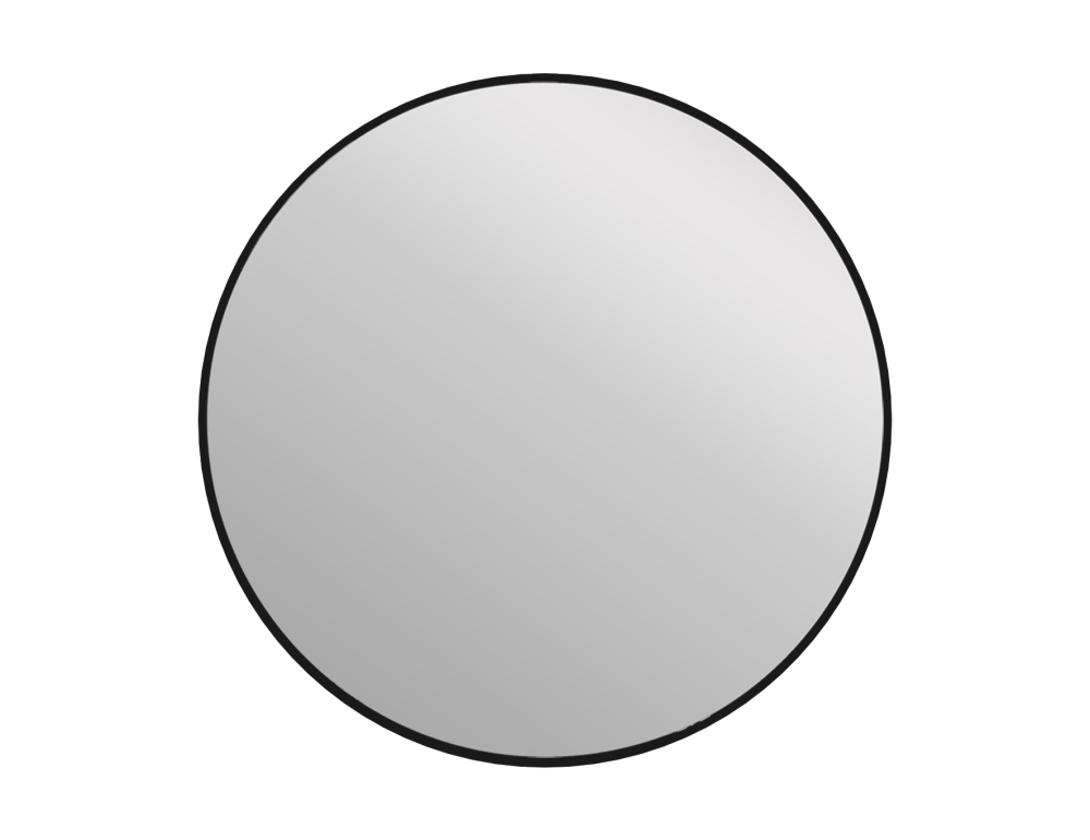 Зеркало ECLIPSE smart 90x90 с подсветкой круглое в черной рамке 64148 Cersanit