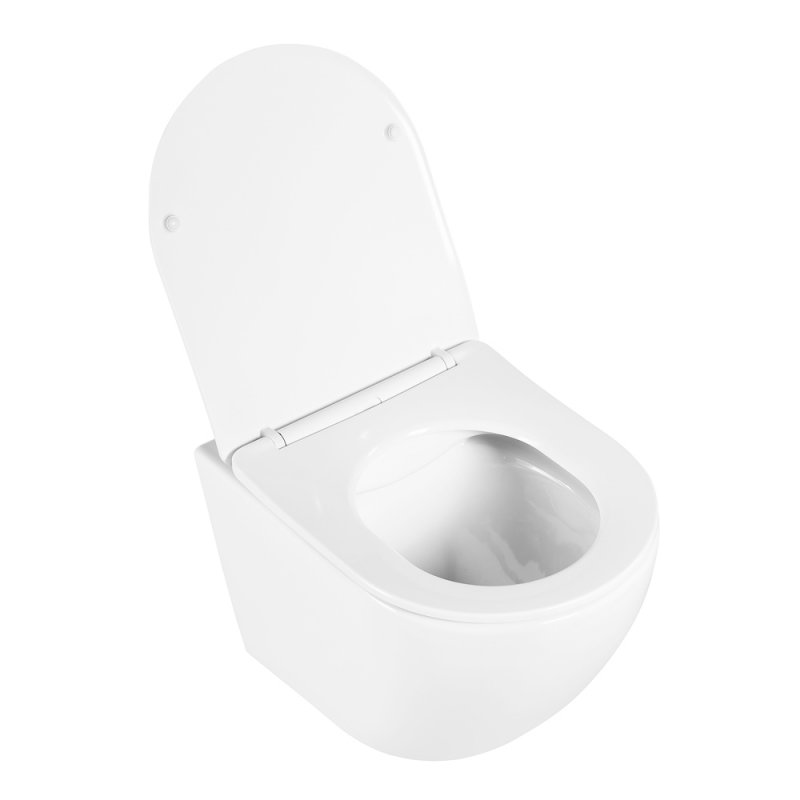 Унитаз подвесной безободковый с сиденьем UNO BB3105CHR/SC BelBagno