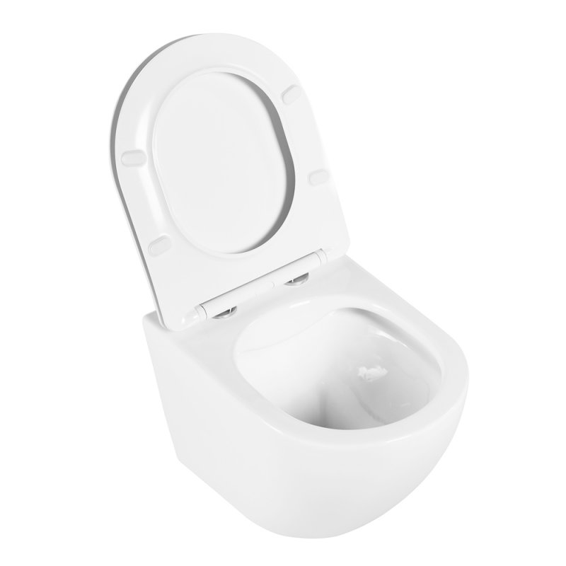 Унитаз подвесной безободковый с сиденьем UNO BB3105CHR/SC BelBagno