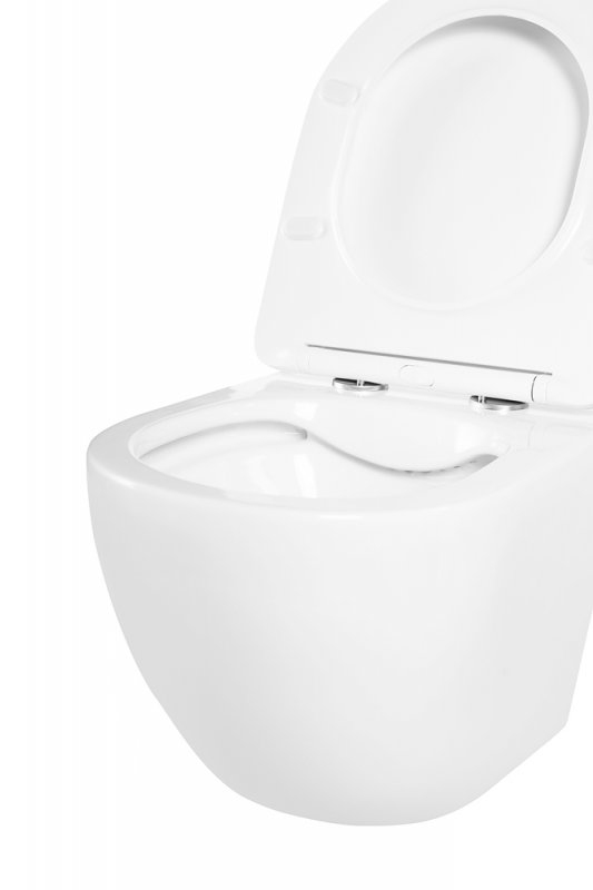 Унитаз подвесной безободковый с сиденьем UNO BB3105CHR/SC BelBagno