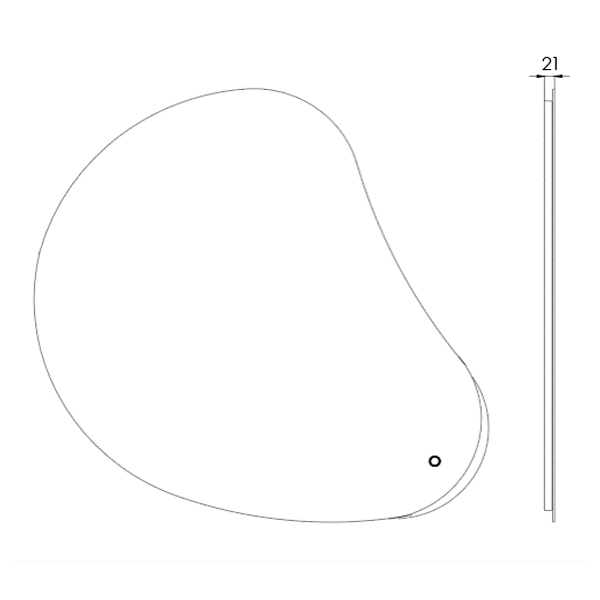 Зеркало Венто 1A260902VO010 Aquaton