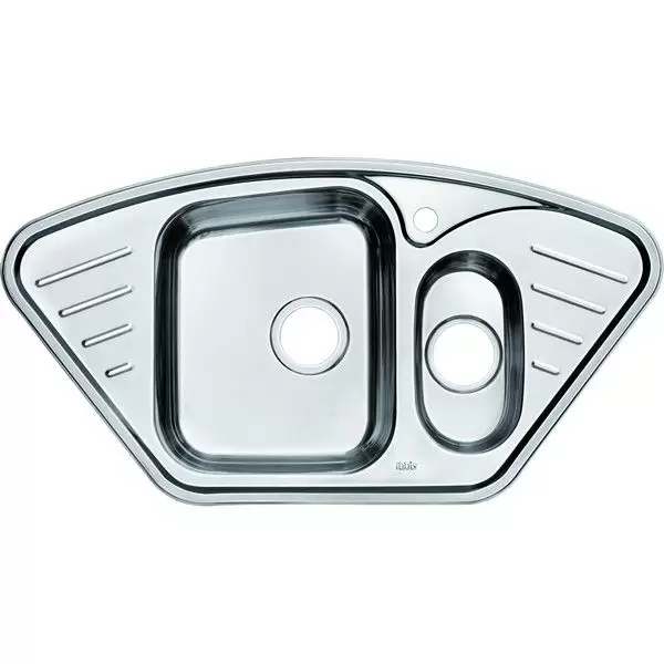 Мойка из нерж стали полированная угловая 1 1/2 965*505 Strit S IDDIS STR96PCi77