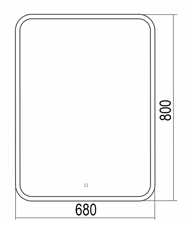 Зеркало Стив 680х800 ФР-2257, Azario