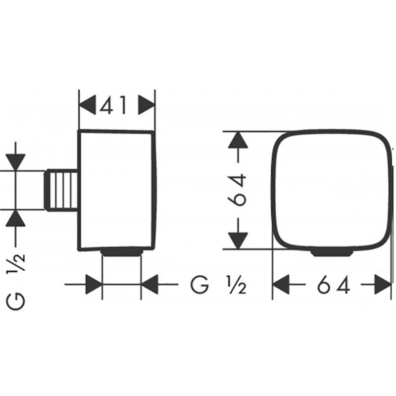 Шланговое подсоединение Fixfit 26457140 HANSGROHE